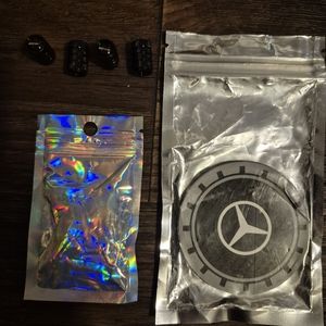NIP Mercedes-Benz logo Valve Stem covers & coasters
